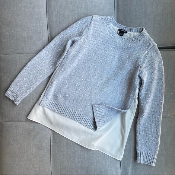 Club Monaco 2 Layer Cotton Sweater - Picture 2 of 5